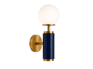 Aplique de pared de metal «Moira» - 15 x 17 x 37 cm - Azul
