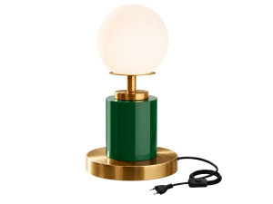 Lámpara de mesa de metal «Moira» - 17 x 17 x 34 cm - Verde