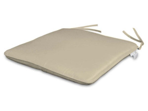 Par de cojines para asiento 35 x 35 cm color crudo