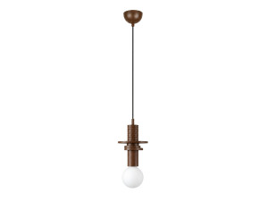 Lámpara colgante de madera «Rotas» - 13 x 13 x 113 cm - Marrón