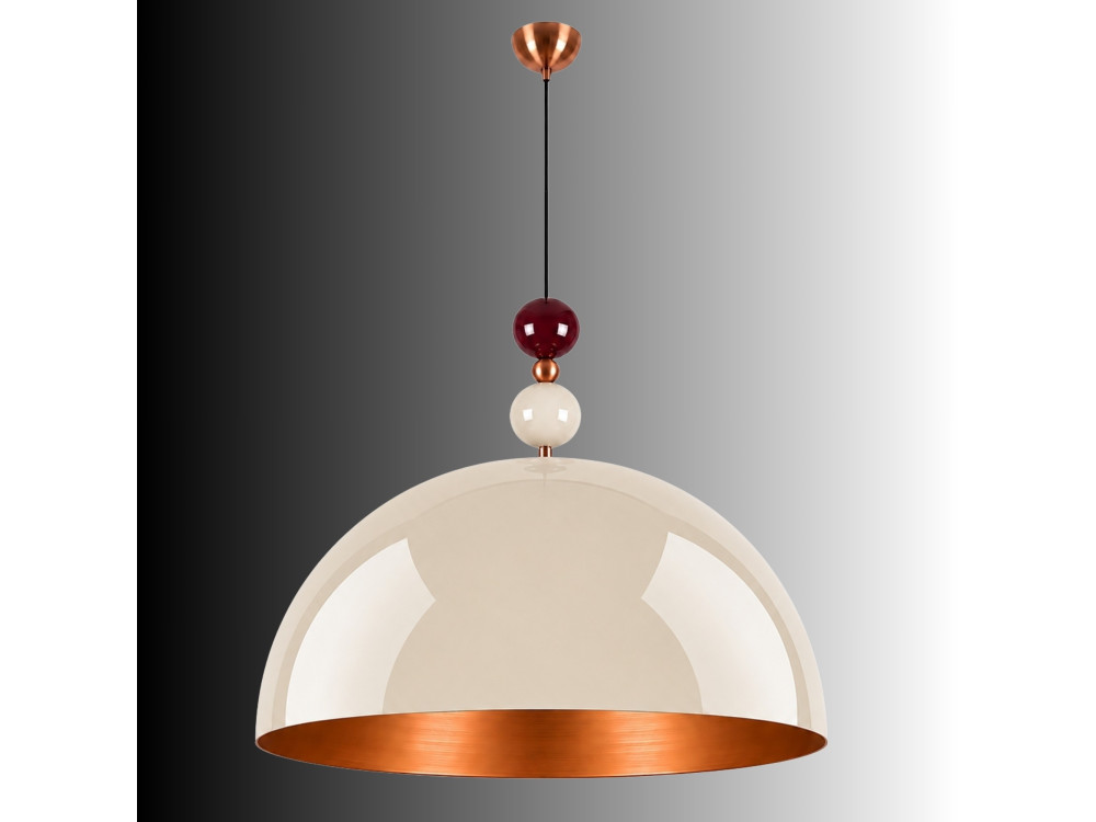 Lámpara colgante de metal «Bubble» - 60 x 60 cm - Beige