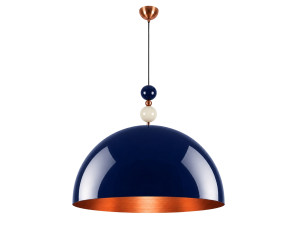 Lámpara colgante de metal «Bubble» - 60 x 60 cm - Azul marino