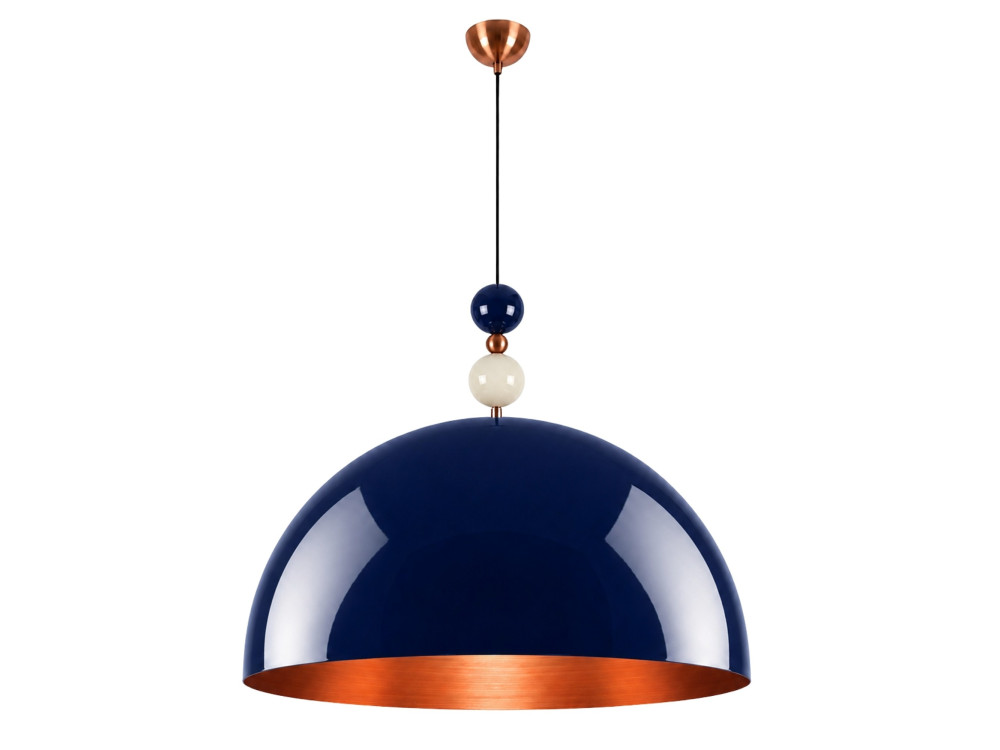 Lámpara colgante de metal «Bubble» - 60 x 60 cm - Azul marino