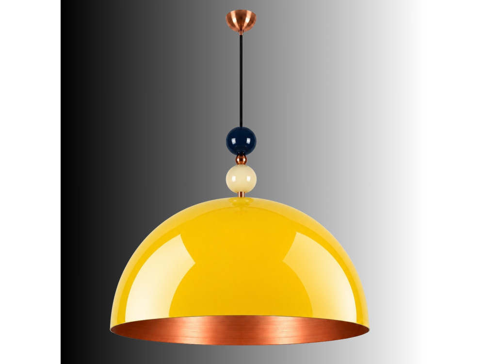 Lámpara colgante de metal «Bubble» - 60 x 60 cm - Amarillo