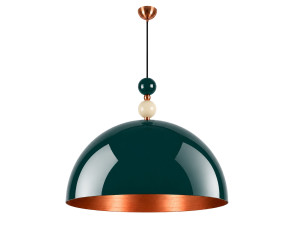 Lámpara colgante de metal «Bubble» - 60 x 60 cm - Verde oscuro