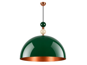 Lámpara colgante de metal «Bubble» - 60 x 60 cm - Verde oscuro