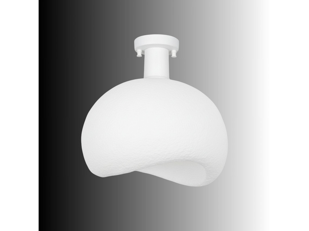 Lámpara de techo de metal «Yontu» - 34 x 29 x 33 cm - Blanco