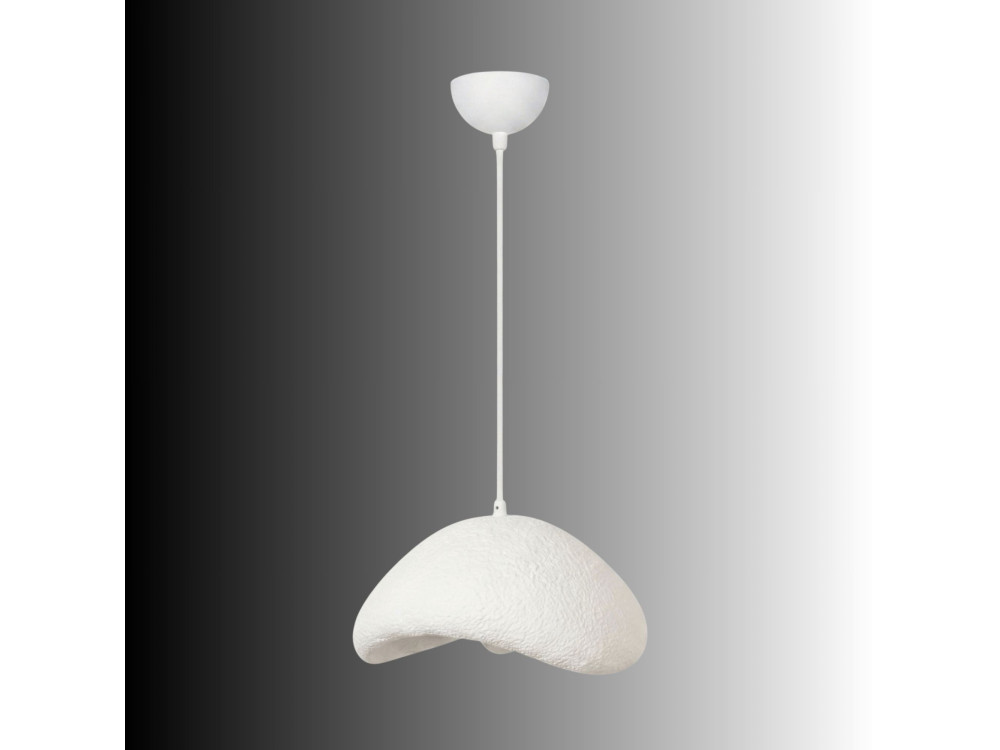 Lámpara colgante de metal «Luna» - 42 x 37 x 120 cm - Blanco