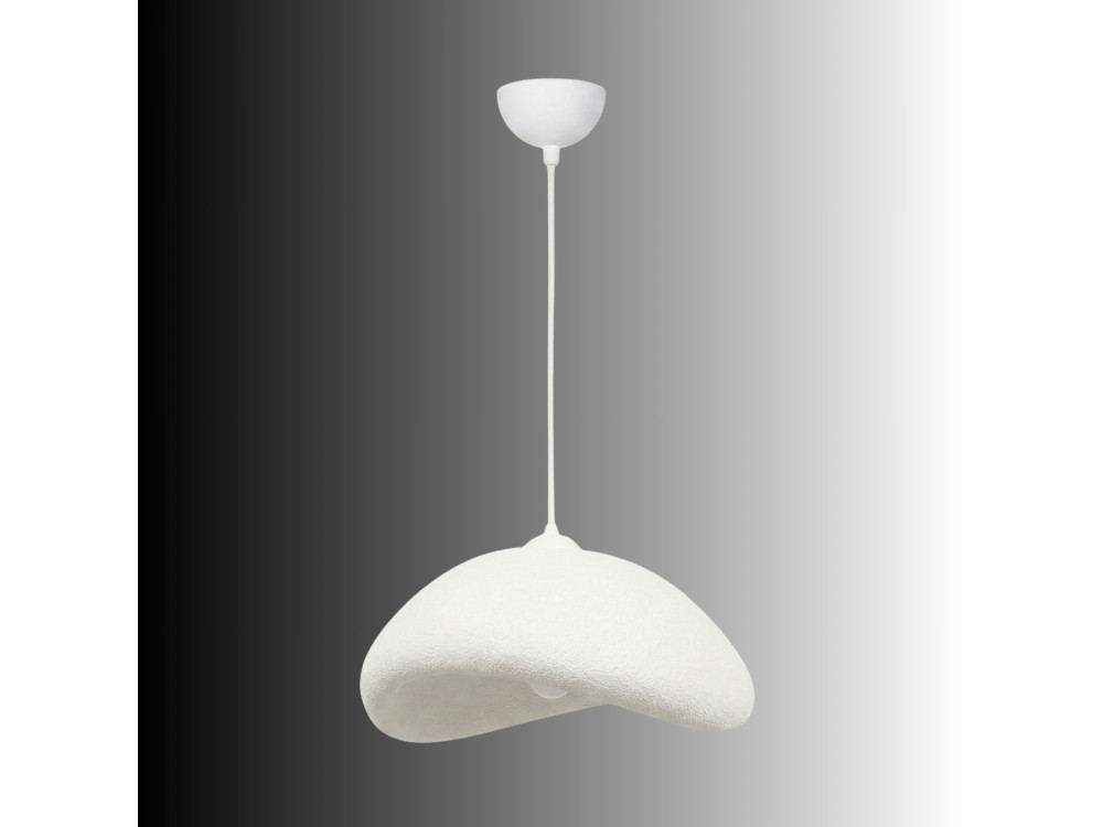 Lámpara colgante de metal «Luna» - 52 x 40 x 120 cm - Blanco