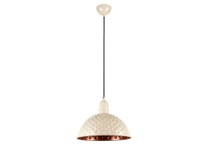Lámpara colgante de metal «Echo» - 26 x 26 cm - Beige