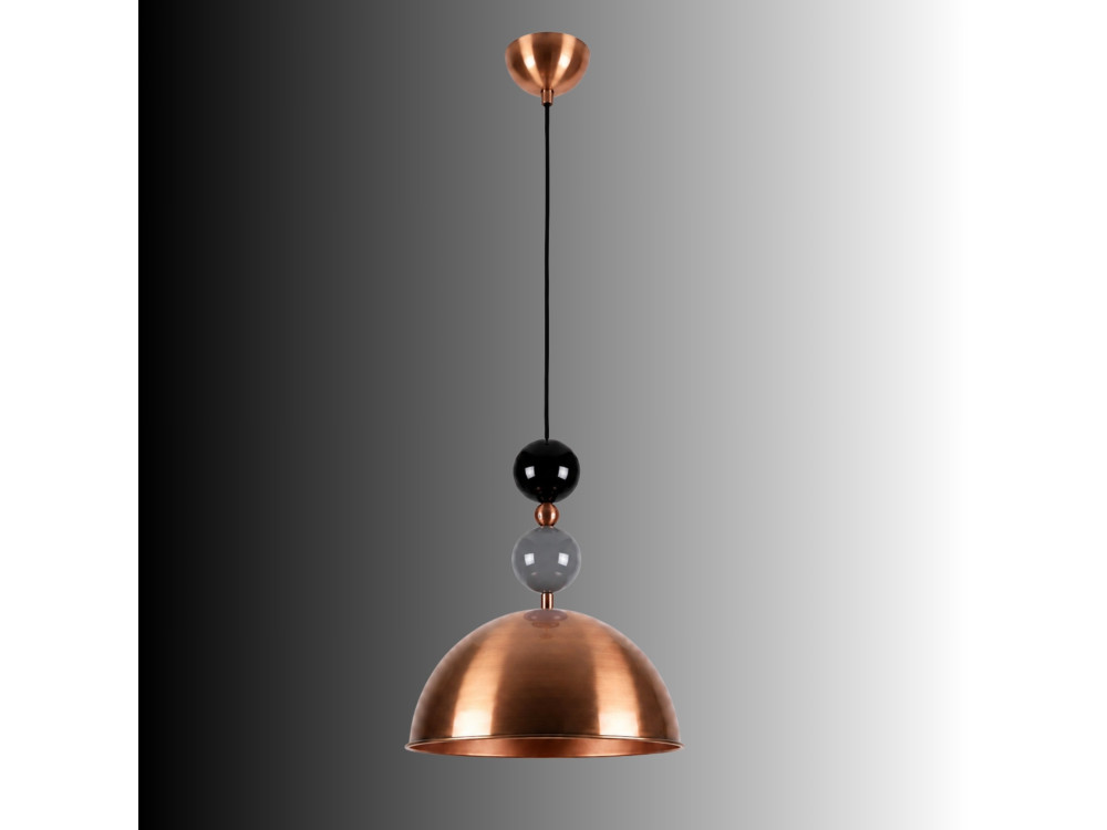 Lámpara colgante de metal «Bubble» - 31 x 31 cm - Cobre