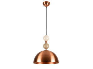 Lámpara colgante de metal «Bubble» - 31 x 31 cm - Cobre