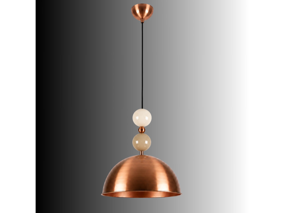 Lámpara colgante de metal «Bubble» - 31 x 31 cm - Cobre