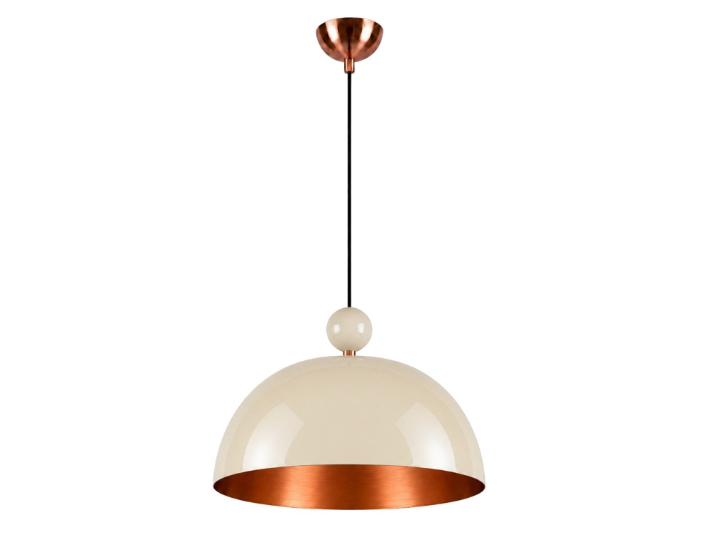 Lámpara colgante de metal «Bubble» - 40 x 40 cm - Beige