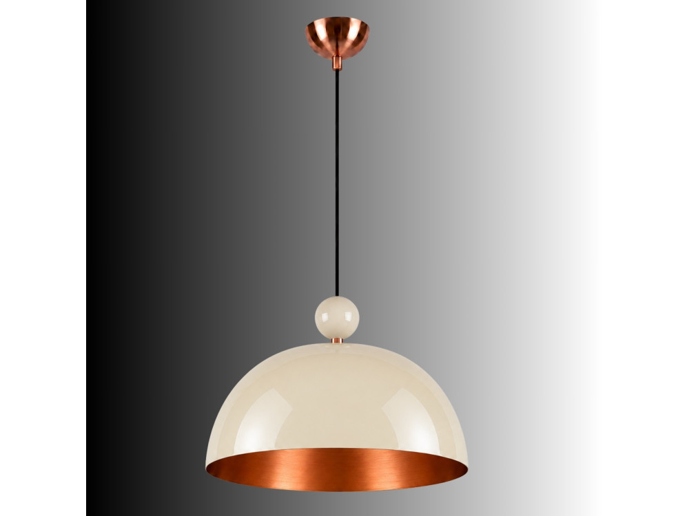Lámpara colgante de metal «Bubble» - 40 x 40 cm - Beige