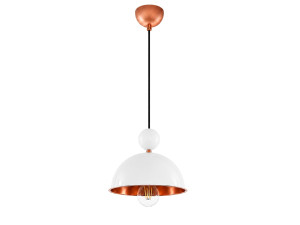 Lámpara colgante de metal «Bubble» - 21 x 21 cm - Beige