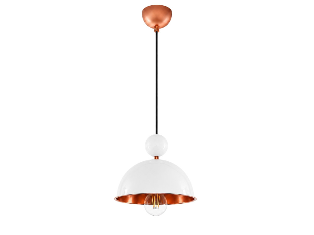 Lámpara colgante de metal «Bubble» - 21 x 21 cm - Beige