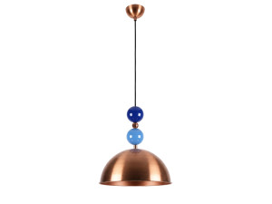 Lámpara colgante de metal «Bubble» - 31 x 31 cm - Cobre
