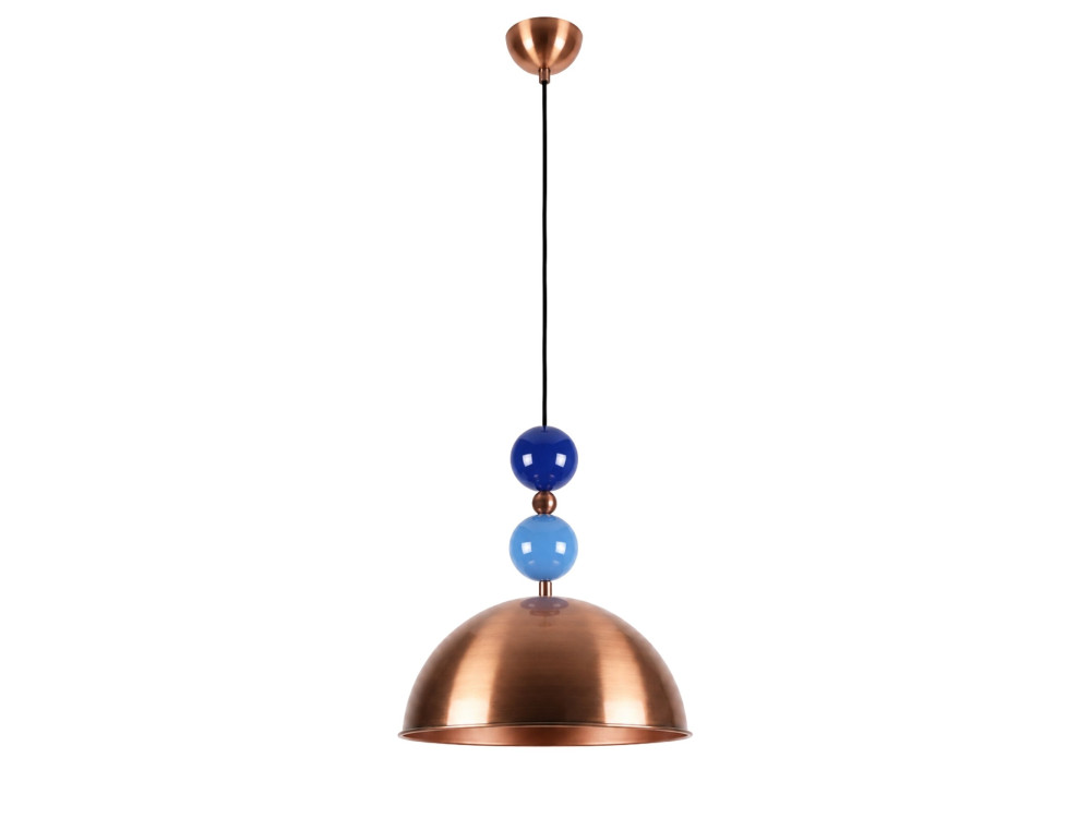 Lámpara colgante de metal «Bubble» - 31 x 31 cm - Cobre