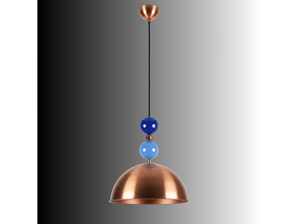 Lámpara colgante de metal «Bubble» - 31 x 31 cm - Cobre
