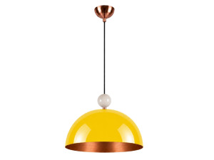 Lámpara colgante de metal «Bubble» - 40 x 40 cm - Amarillo