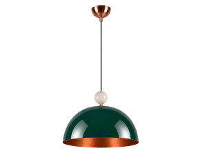 Lámpara colgante de metal «Bubble» - 40 x 40 cm - Verde oscuro