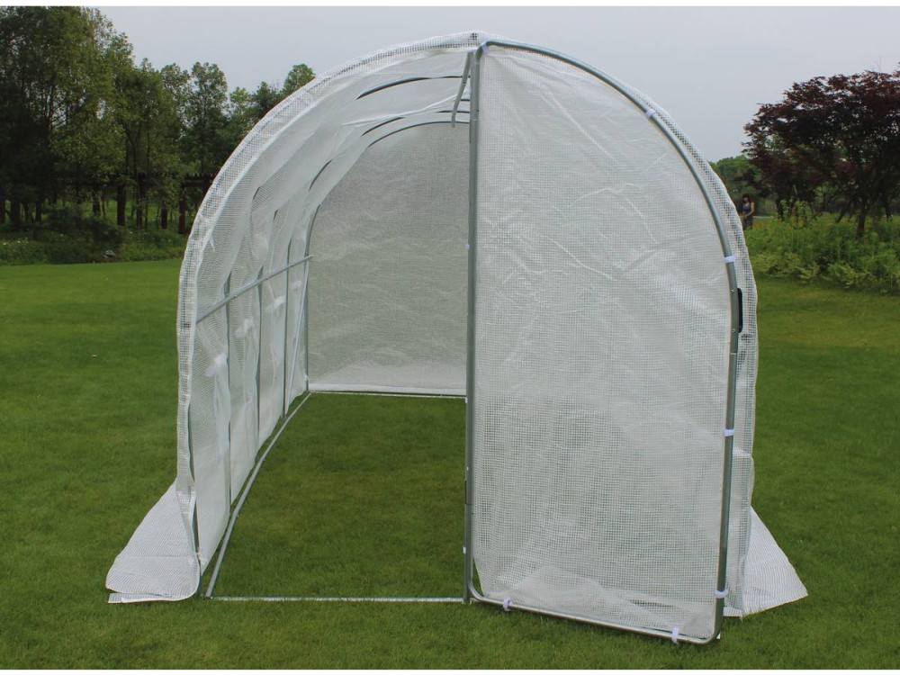 Invernadero con puerta batiente Mimosa - 180 g/m² - 9m² - 4.5 x 2 x 2 m