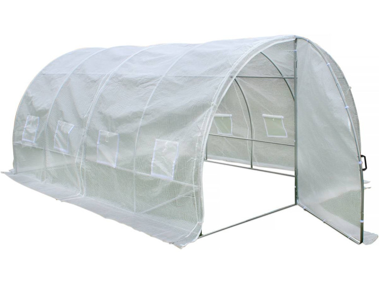 Invernadero con puerta batiente Mimosa- 180 g/m² - 12m² - 4 x 3 x 2 m