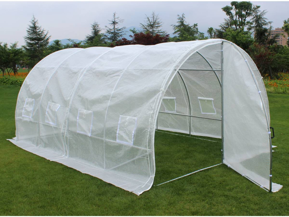 Invernadero con puerta batiente Mimosa- 180 g/m² - 12m² - 4 x 3 x 2 m