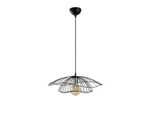 Lámpara colgante de metal «Tel» - 50 x 50 cm - Negro