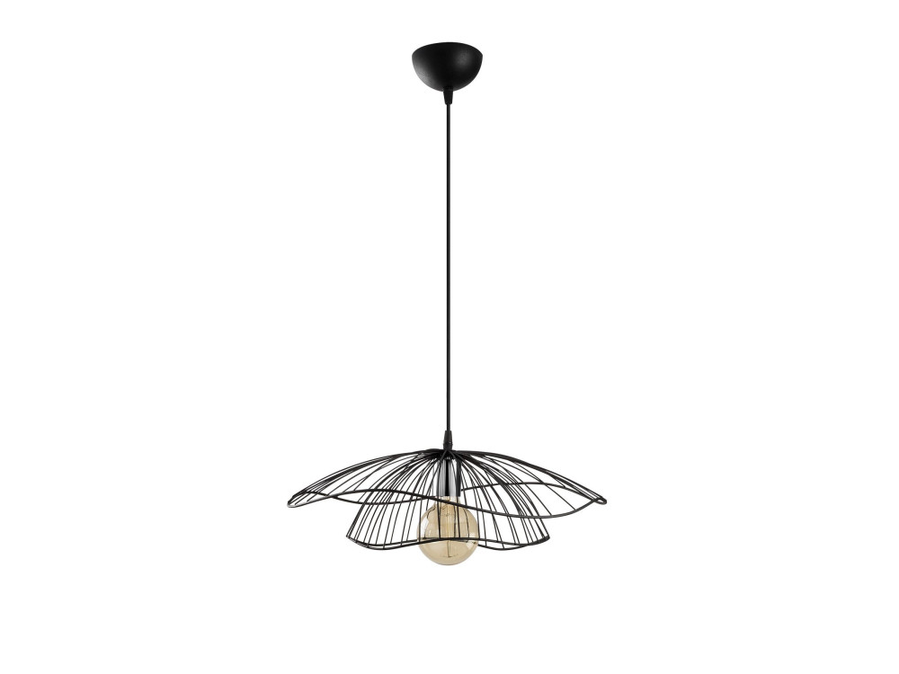 Lámpara colgante de metal «Tel» - 50 x 50 cm - Negro