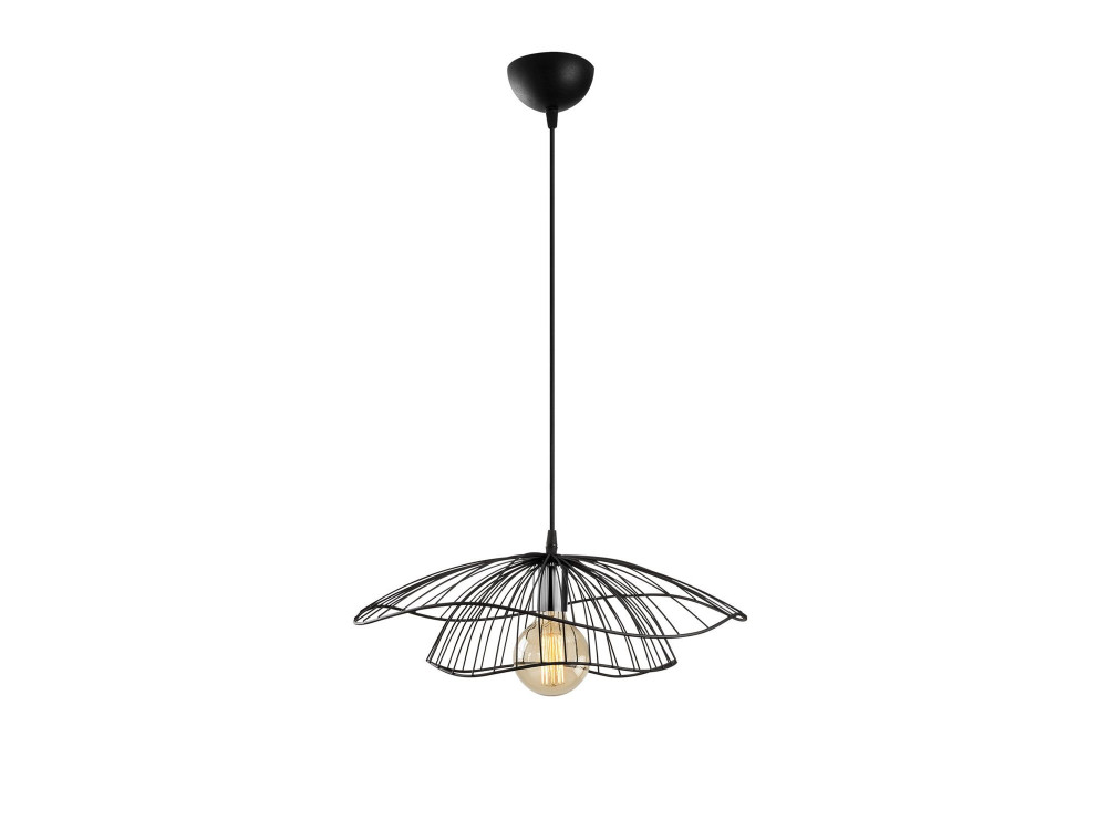 Lámpara colgante de metal «Tel» - 50 x 50 cm - Negro