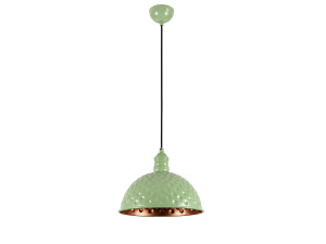 Lámpara colgante de metal «Echo» - 26 x 26 cm - Verde menta
