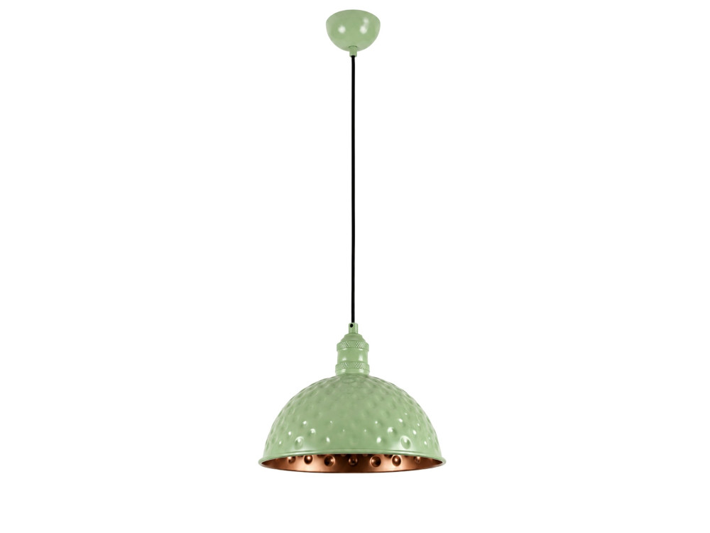 Lámpara colgante de metal «Echo» - 26 x 26 cm - Verde menta