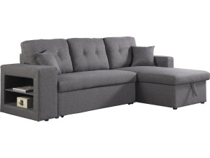Sofá esquinero convertible/reversible  "Axel" - Gris