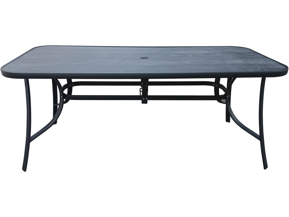 Mesa de jardín "Córdoba" - Phoenix - 8 plazas - Efecto mármol gris