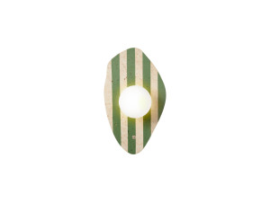 Aplique de pared de travertino «Espe» - Beige / Blanco / Verde