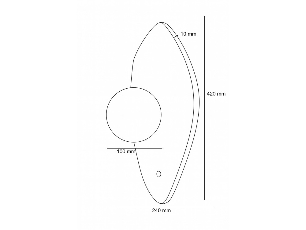 Aplique de pared de travertino «Espe» - Beige / Blanco / Verde