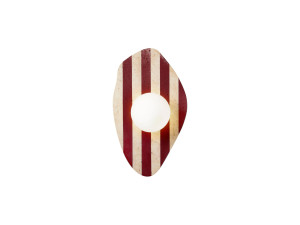 Aplique de pared de travertino «Forest»  - Beige / Rojo