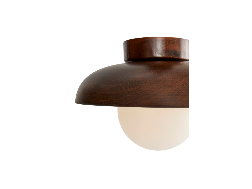 Lámpara de techo de madera «Hand-T» - Nogal / Blanco
