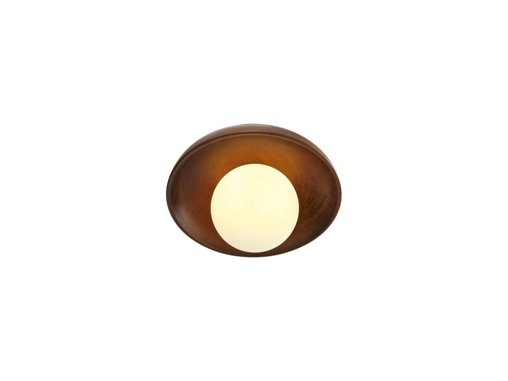 Lámpara de techo de madera «Hand-T» - Nogal / Blanco