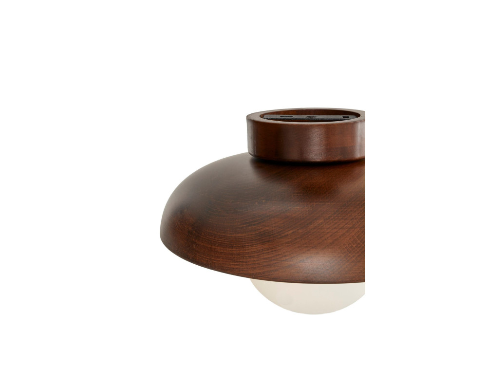Lámpara de techo de madera «Hand-T» - Nogal / Blanco