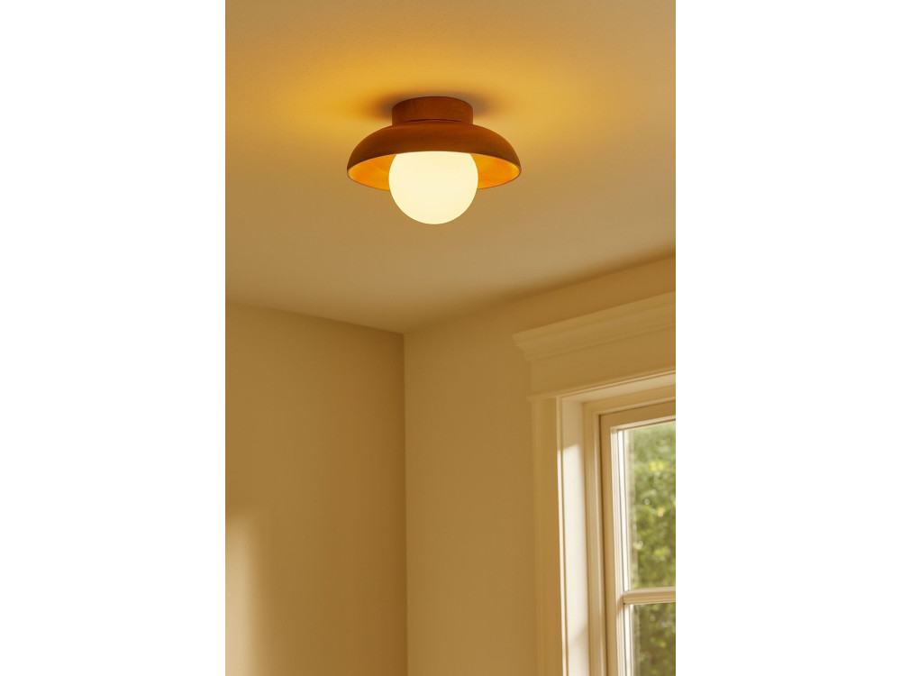 Lámpara de techo de madera «Hant-T» - Roble / Blanco
