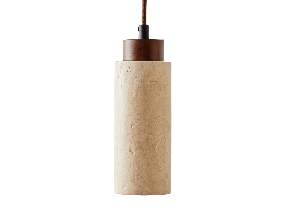 Lámpara colgante de madera «Babil» - Beige / Nogal