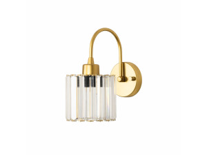 Aplique de pared de metal «Yakops» - 23 x 13 cm - Amarillo