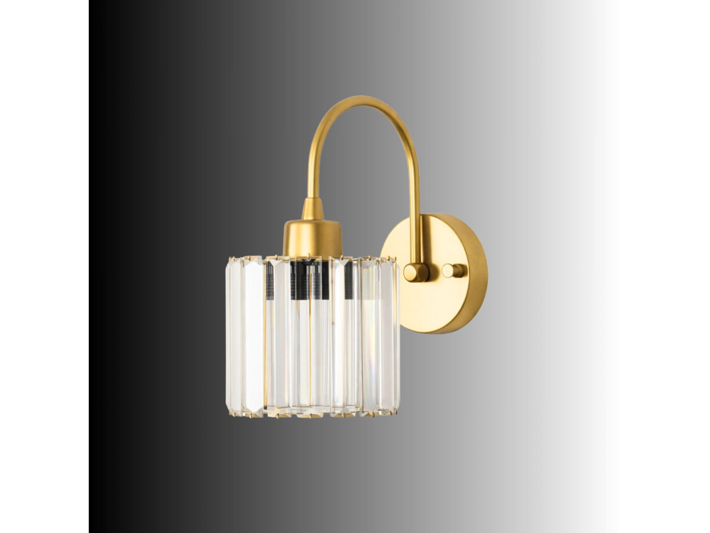 Aplique de pared de metal «Yakops» - 23 x 13 cm - Amarillo
