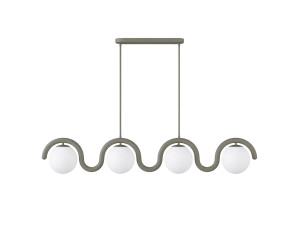Lámpara de araña de metal «GEDIK-20443» - 110 x 17 cm - Gris