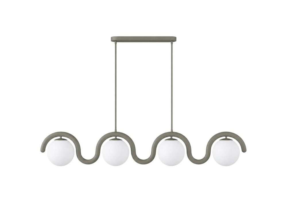 Lámpara de araña de metal «GEDIK-20443» - 110 x 17 cm - Gris
