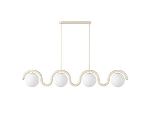Lámpara de araña de metal «GEDIK-20443» - 110 x 17 cm - Beige