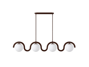 Lámpara de araña de metal «GEDIK-20443» - 110 x 17 cm - Marrón